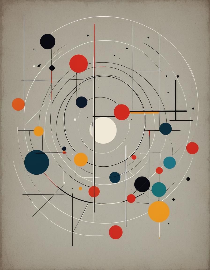 Illustration Bauhaus Abstract Art