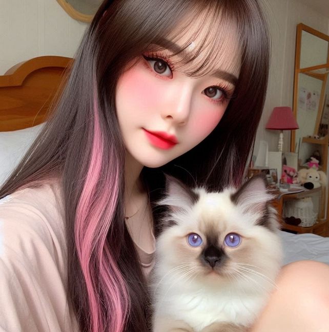 me & my kitties~ 😻😻
