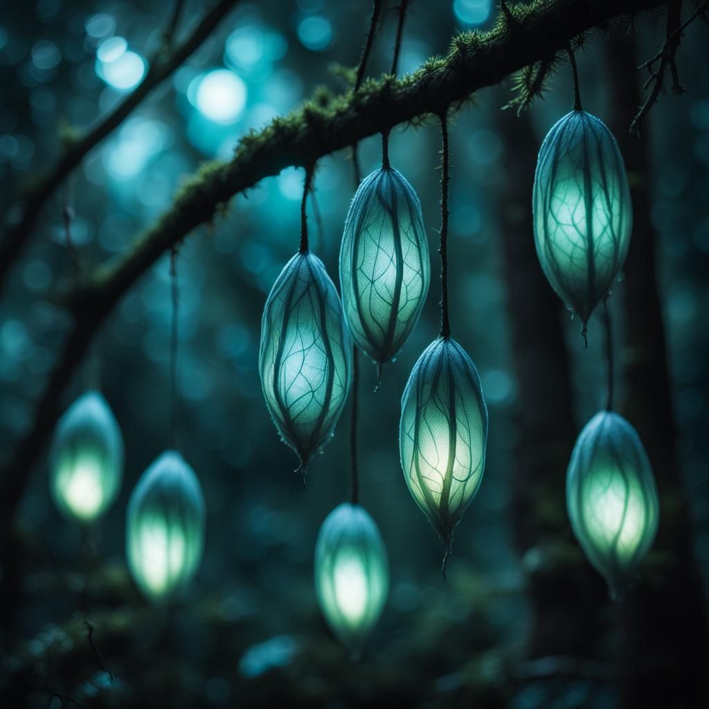 "Star Burst Cocoons." Fantasy, Hyper Realistic