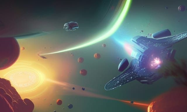 Flying through the galaxy