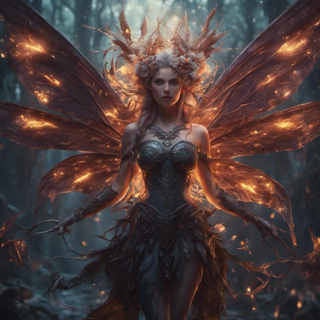 Hyperdetailed fantasy fairy false