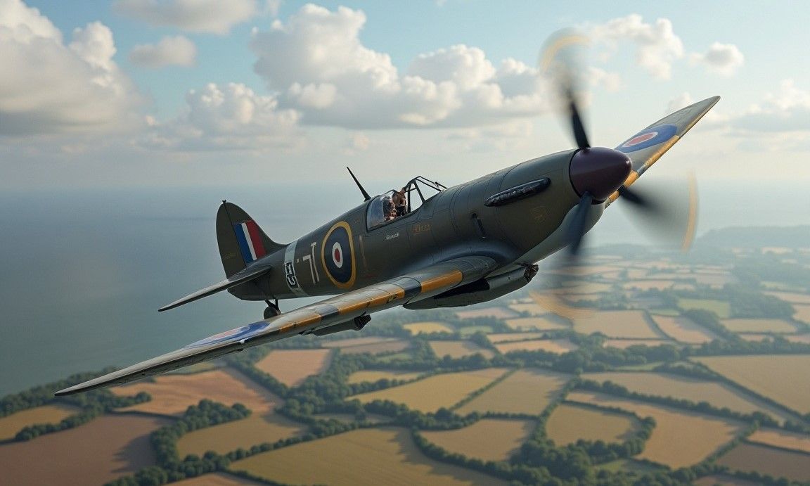 Spitfire over Normany bocage