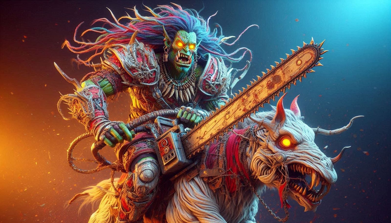 Riding Chainsaw Orc