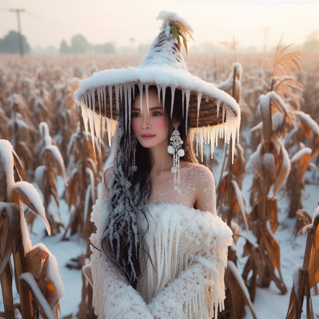 Scarecrow in winter
