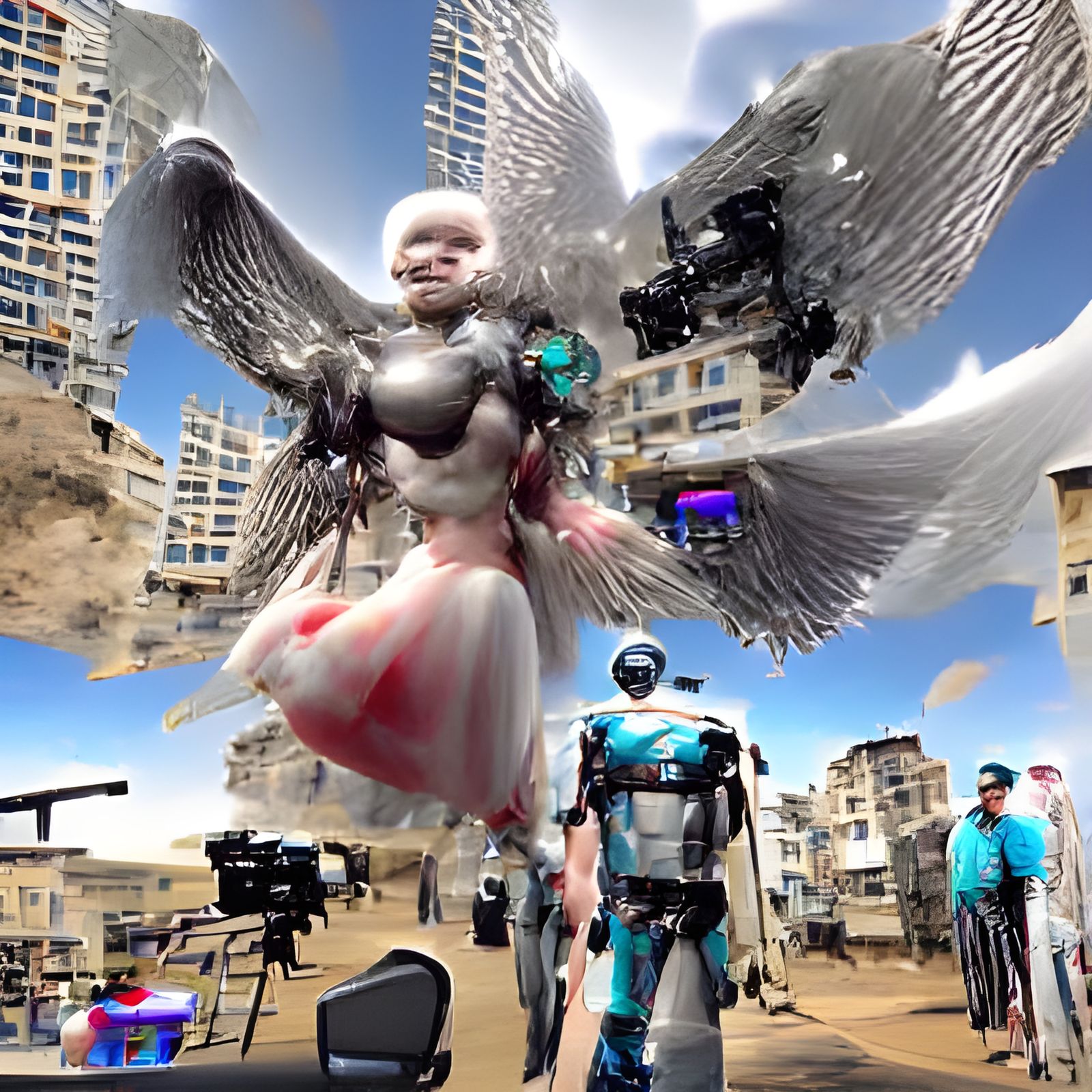 Angel Bot will save Humanity from Metaverse 8K 3D #film