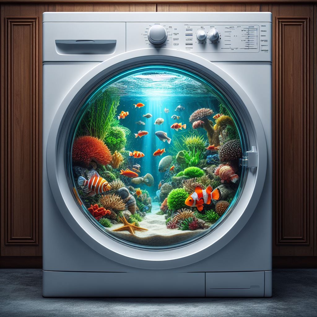 Aquarium inside a Washing Machine