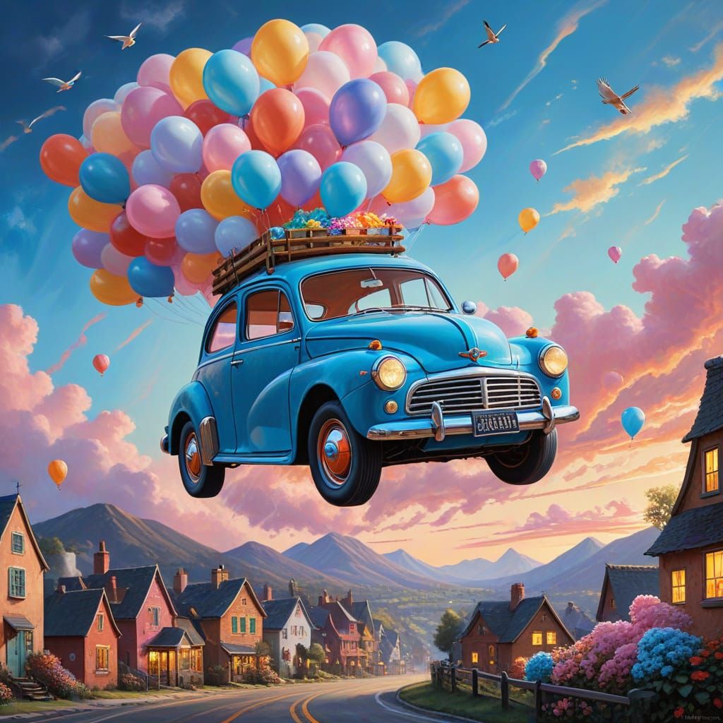 Up, up and away with balloons   by @Neverland