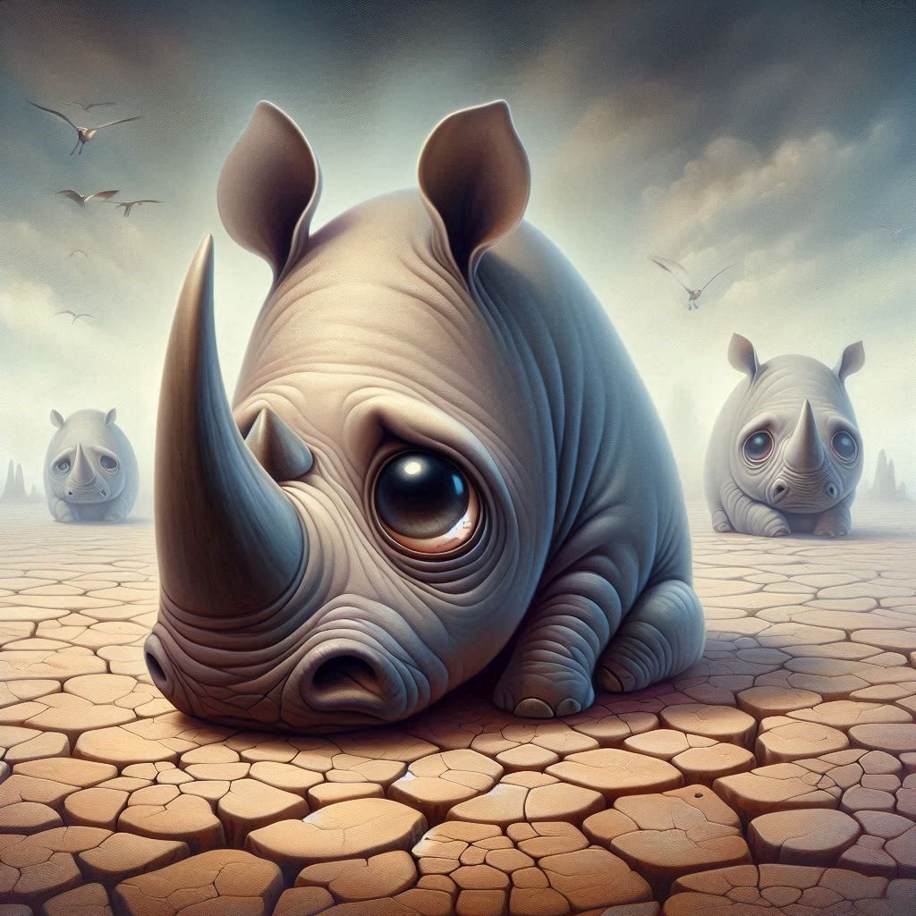 So sad rhino