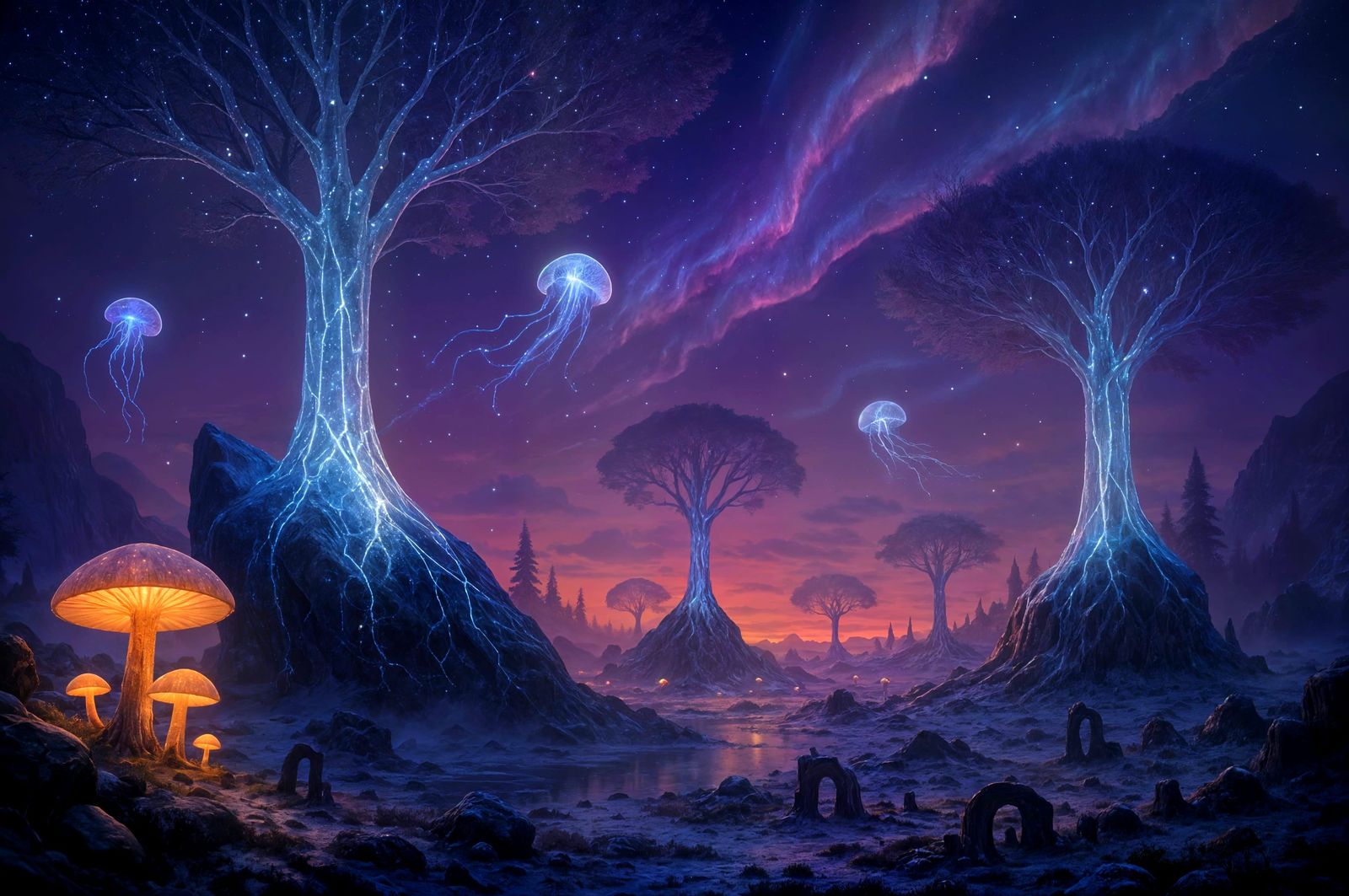 The Forest That Grows from Comets