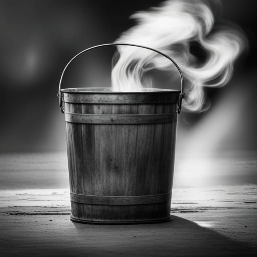 Pail Caught on Fire AI Generated Artwork NightCafe Creator