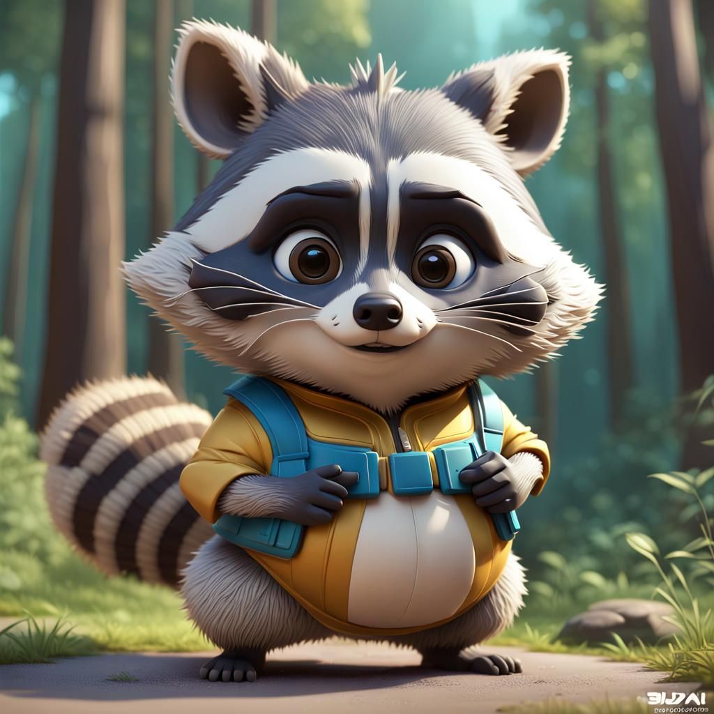 Raccoon - AI Generated Artwork - NightCafe Creator