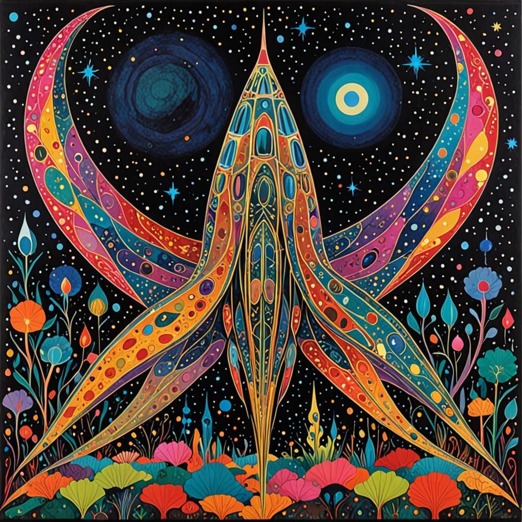 Spaceship style by Chris Ofili