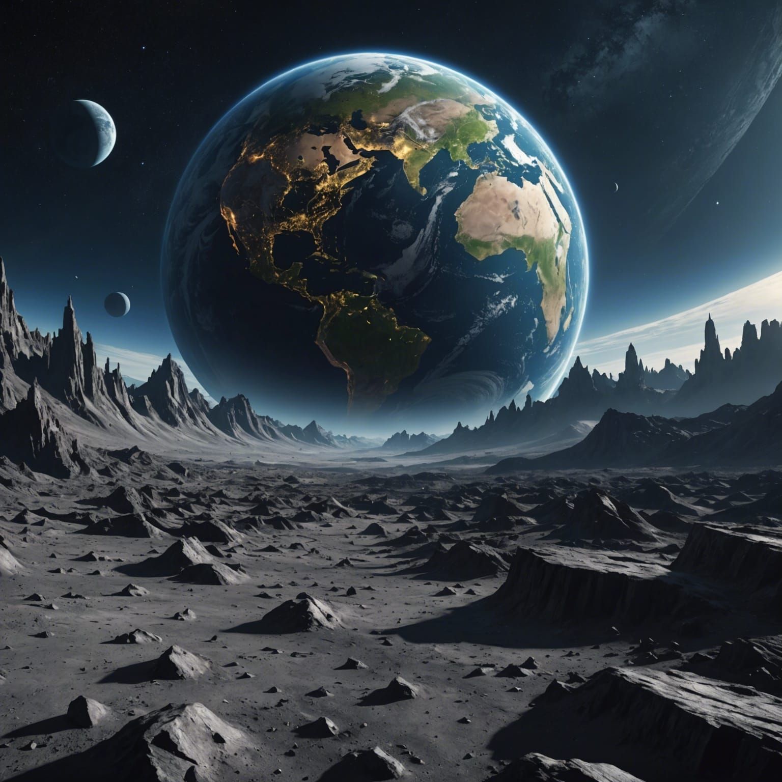 The earth from the moon
  by @Mikeydred