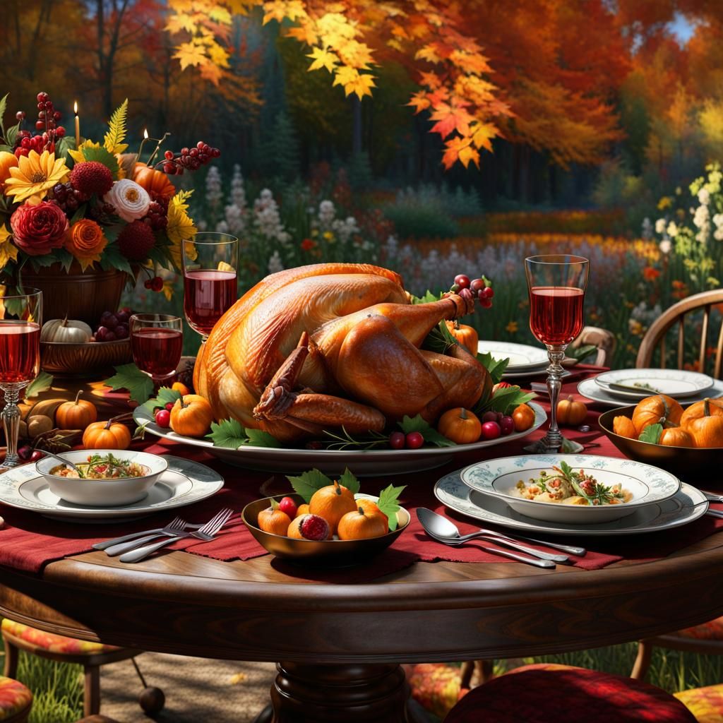 still life with a roast turkey   by @Vaclava