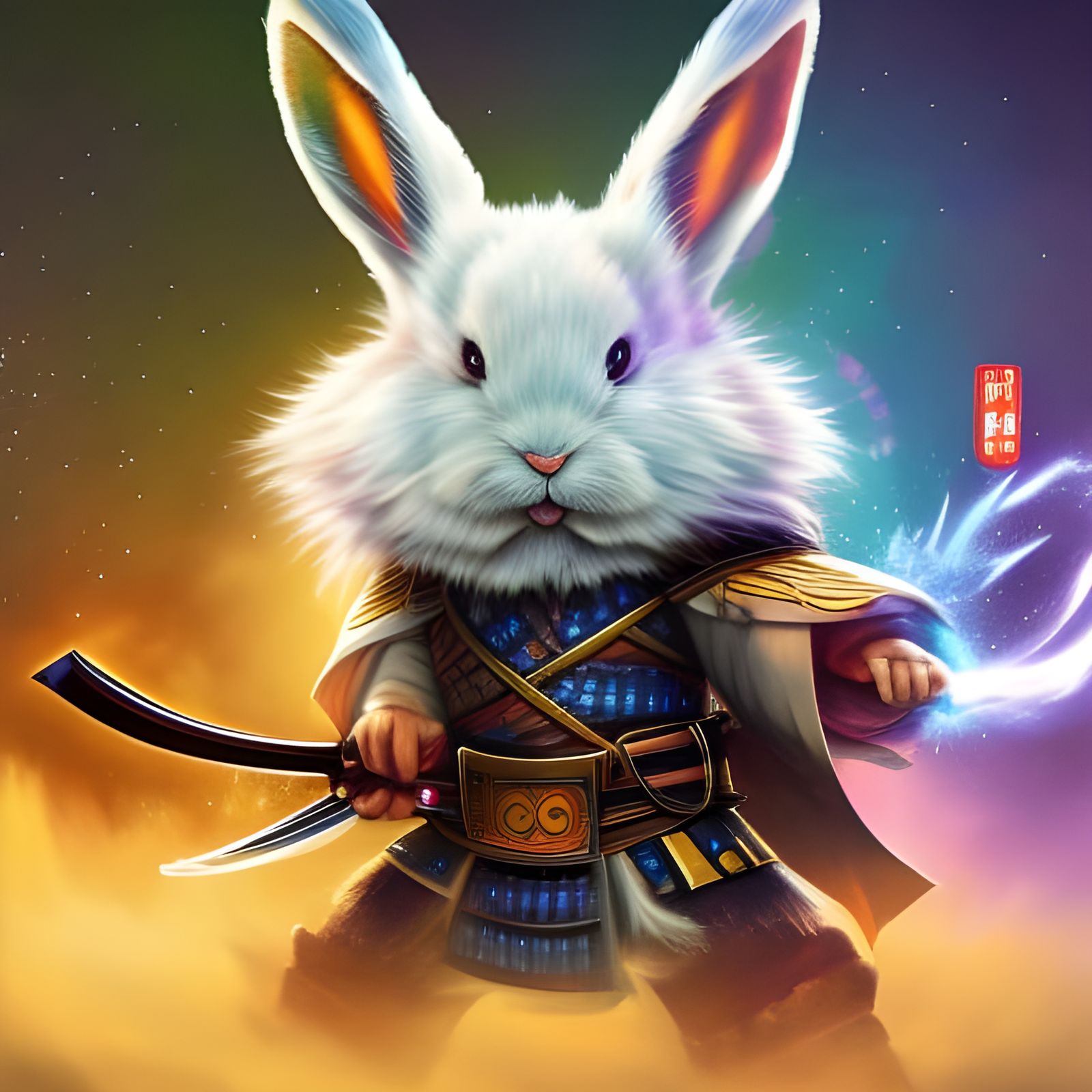 Rabbit master - AI Generated Artwork - NightCafe Creator