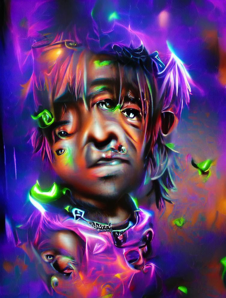 portrait of lil uzi - AI Generated Artwork - NightCafe Creator