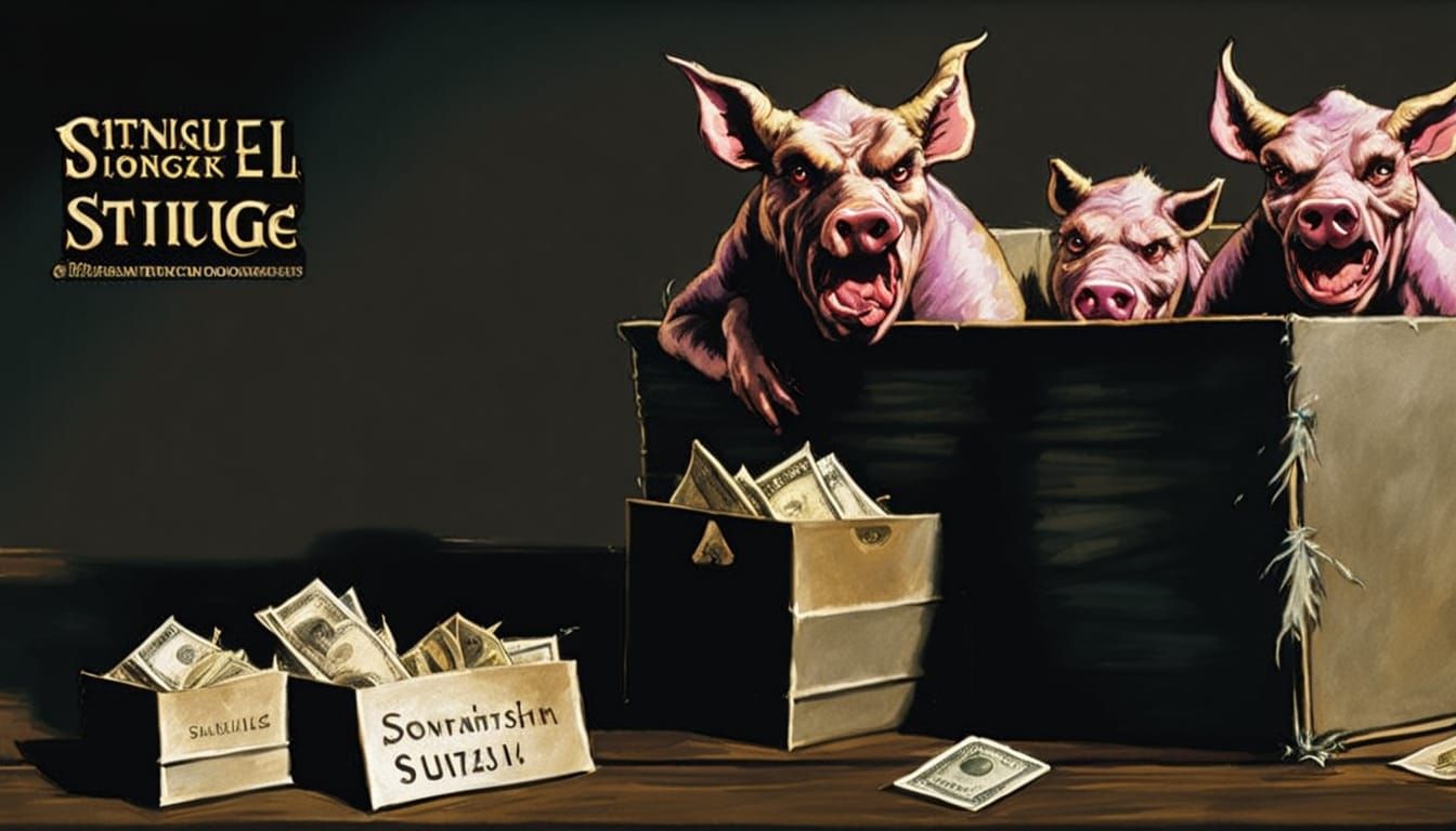 president speaks to Satan and shows him a lot of money