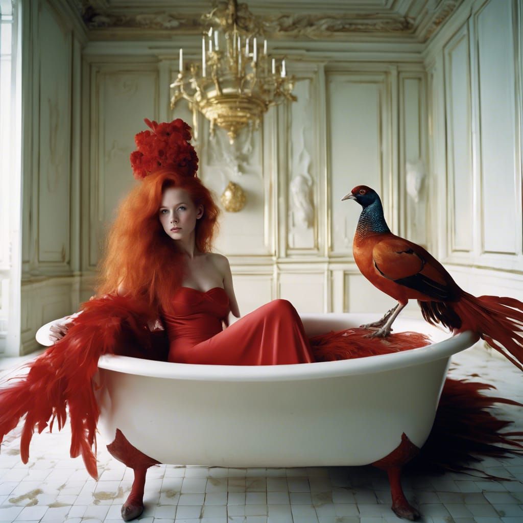 Pheasant in the Bathroom