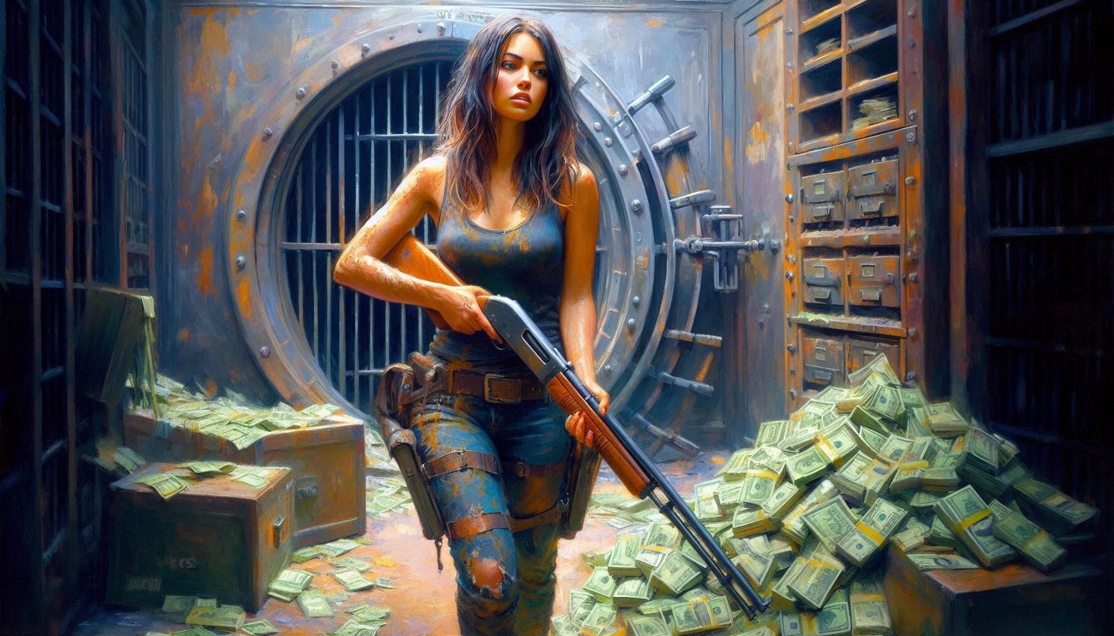 "Those greenbacks are worthless now, but maybe something use...