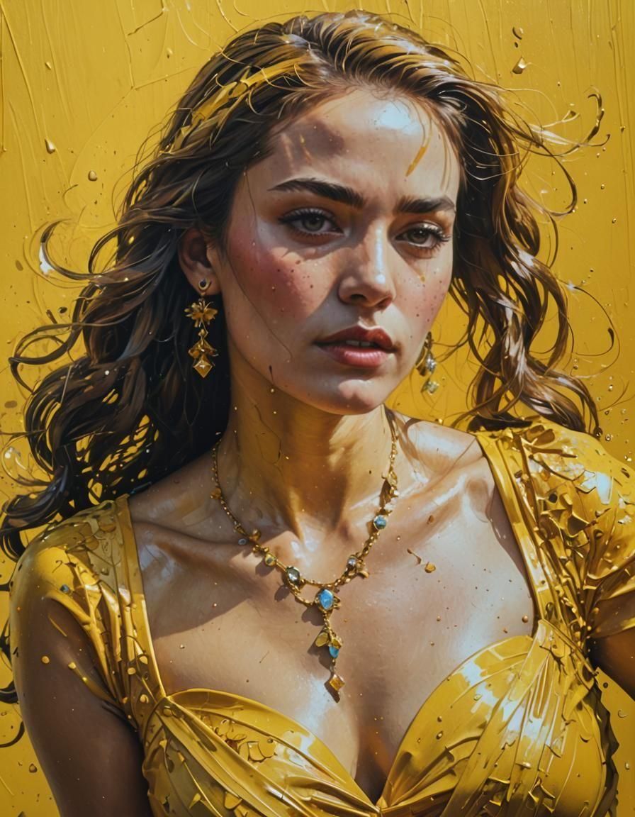 Lady in yellow