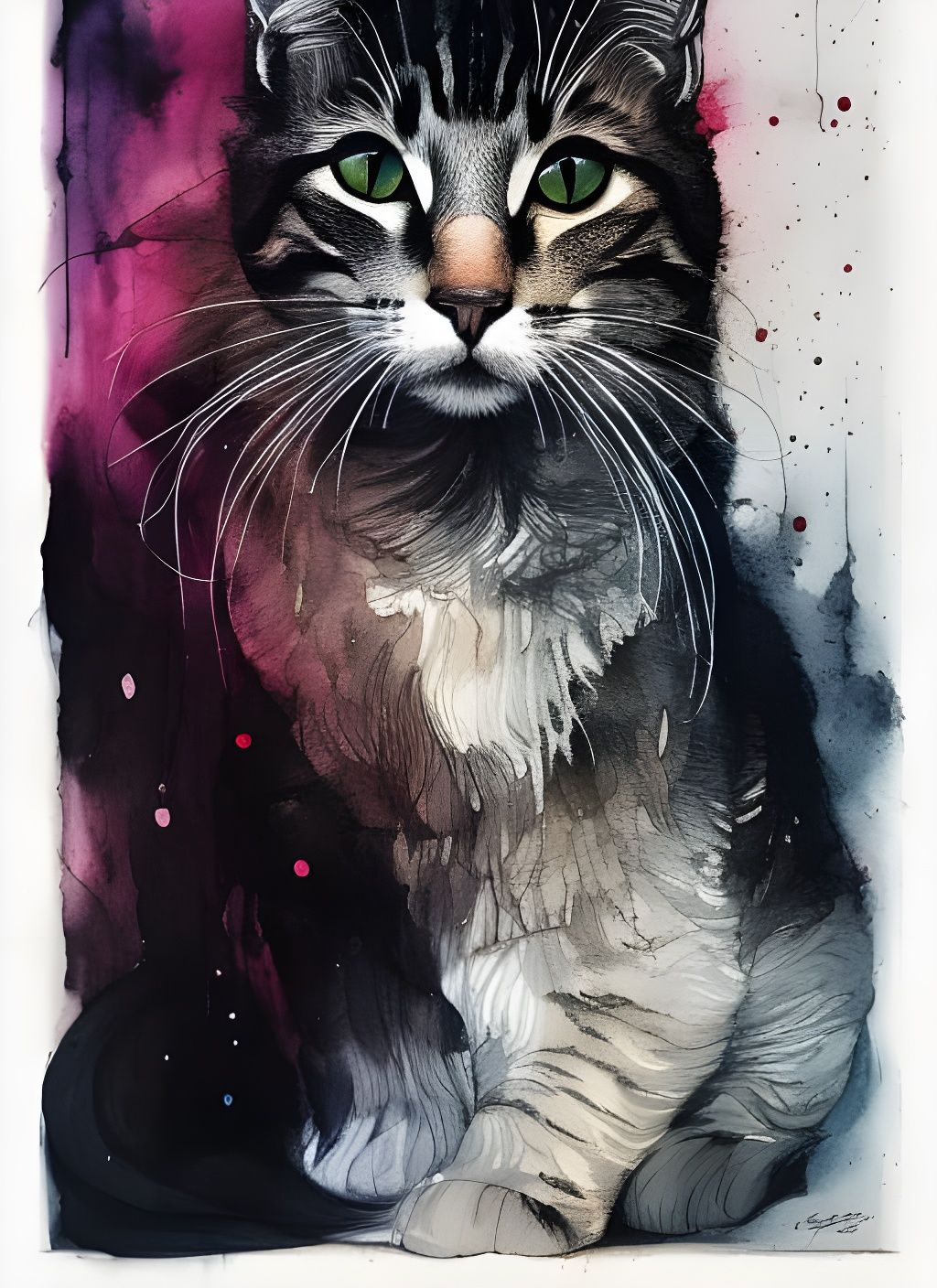 My Cat as Ai Art  by @Dark_AiArt