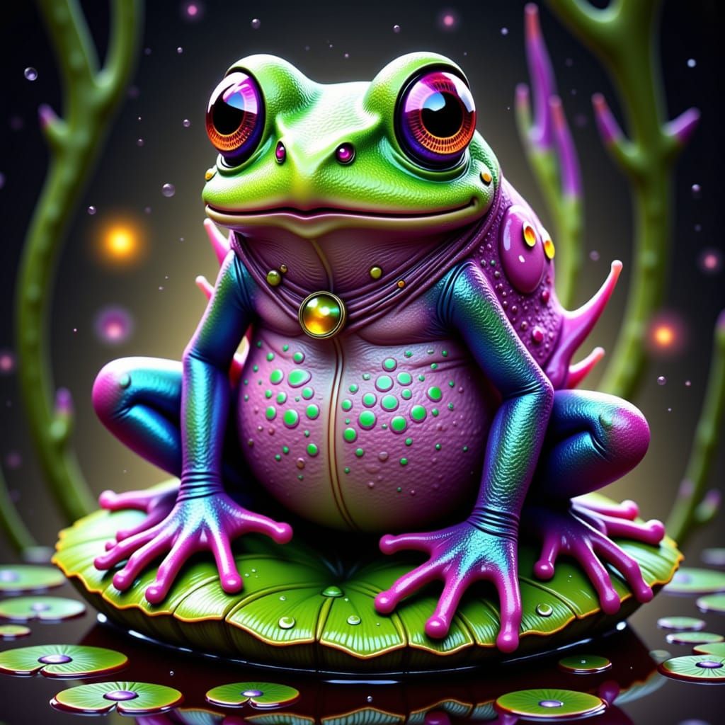 Otherworldly Frog <lora:TeXtur3Z-4:1.0>