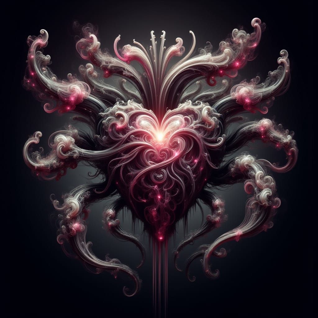 Biomechanical Heart in Sphere with Ethereal Magic