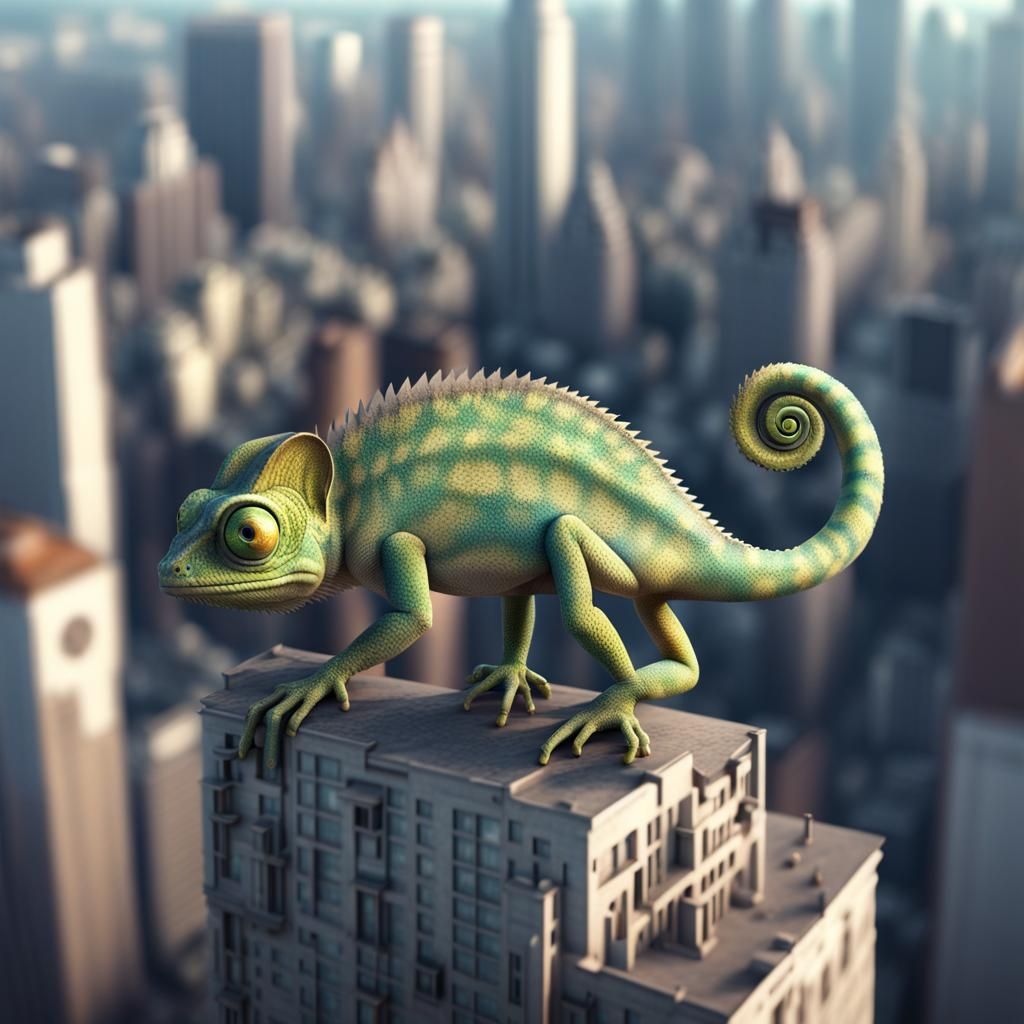 Chameleon Kong - AI Generated Artwork - NightCafe Creator