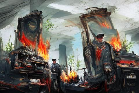 Lock him in uniform, book burning, bloodletting