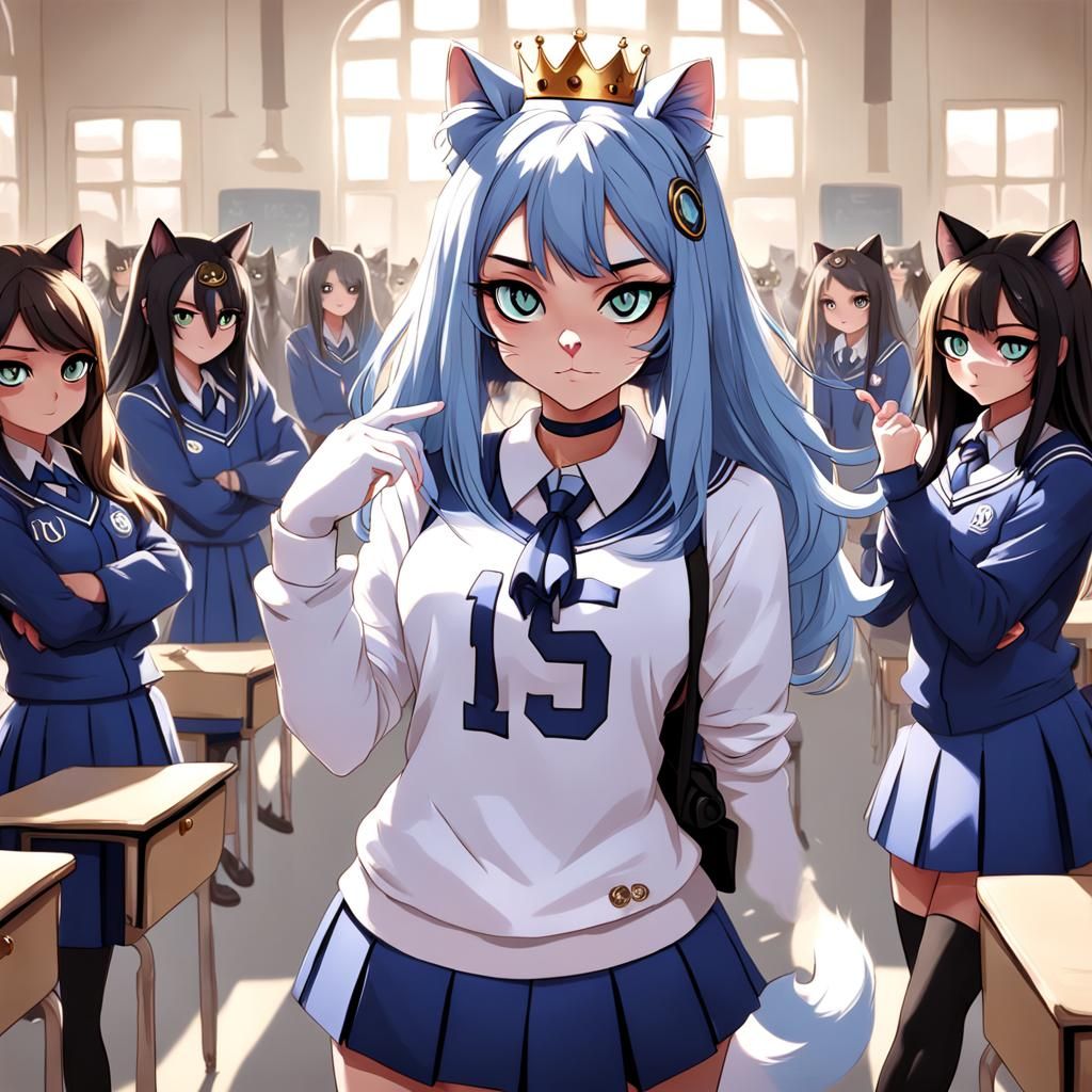 Cat high school mean girl