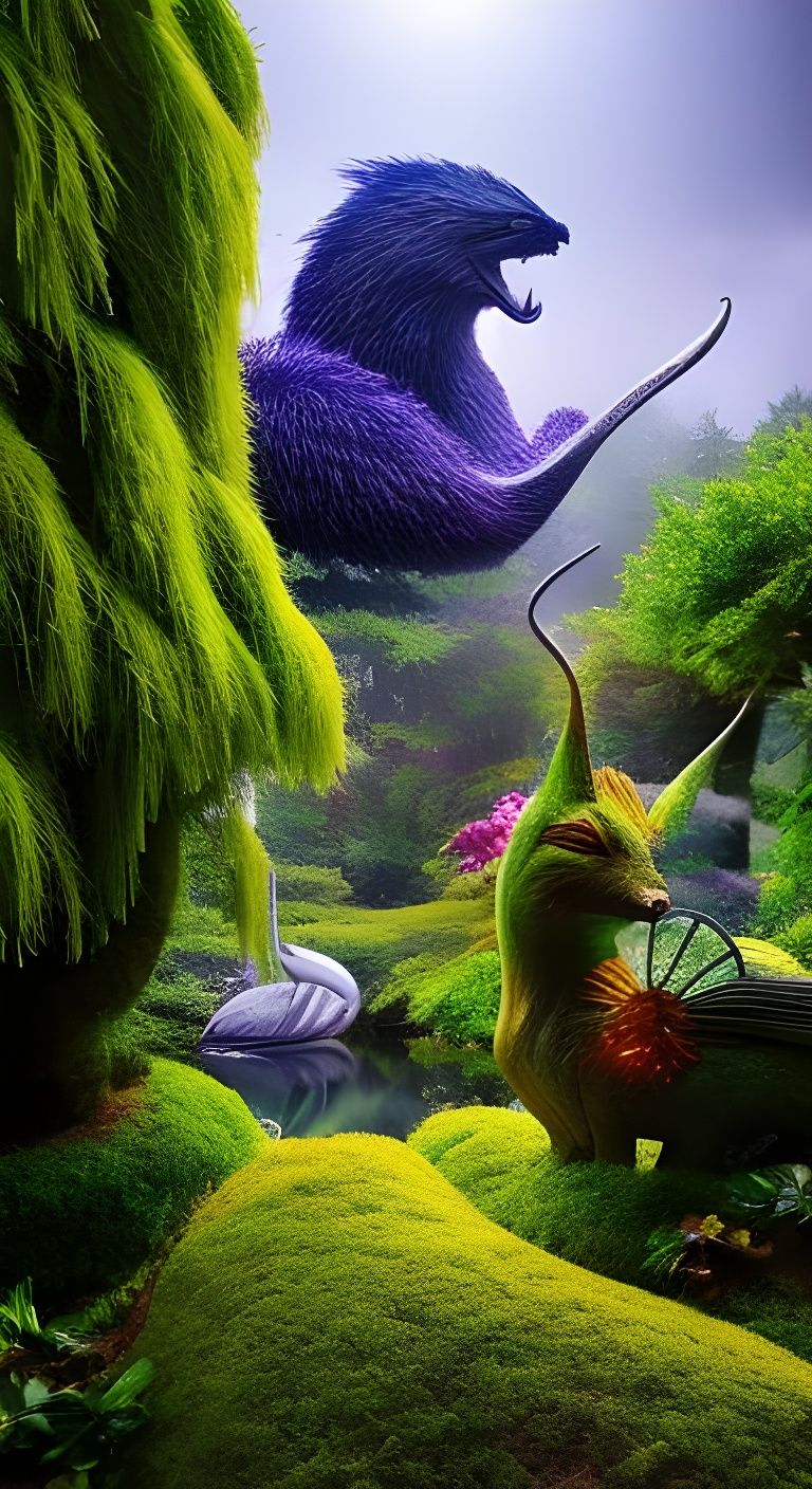 fantastical garden  by @blenta