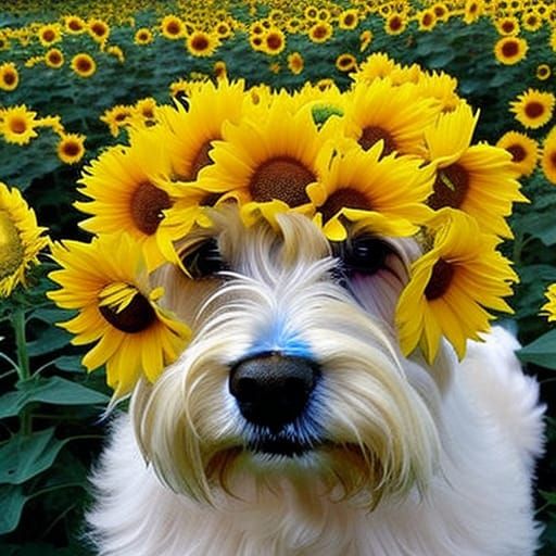 Covered in Sunflowers  by @Regent of Westie-ros 