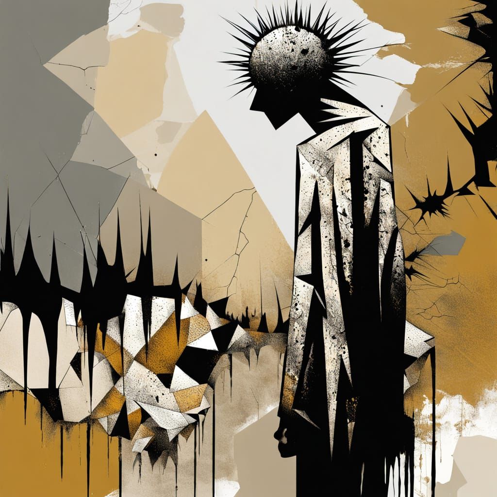 The cracks in the wall  by @BunnyFooFoo