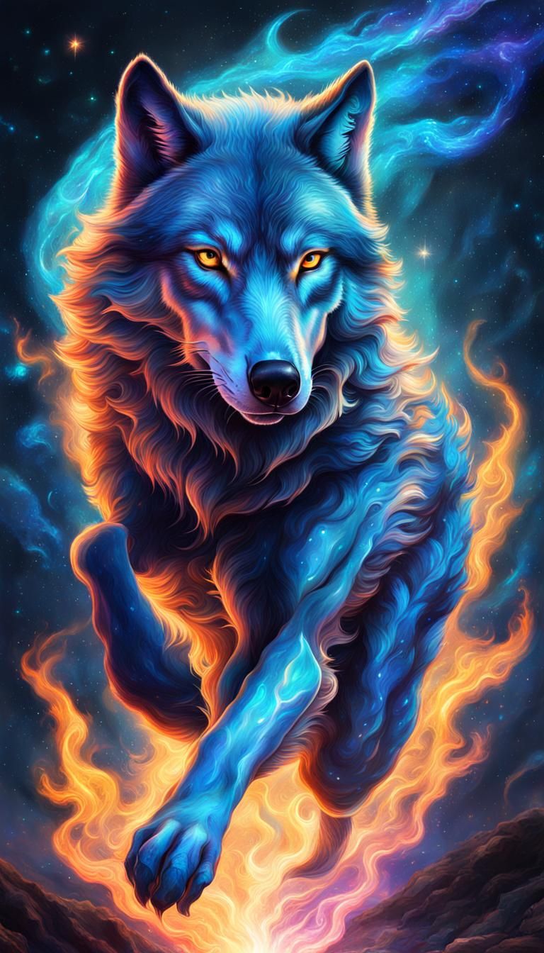 sky wolf - AI Generated Artwork - NightCafe Creator