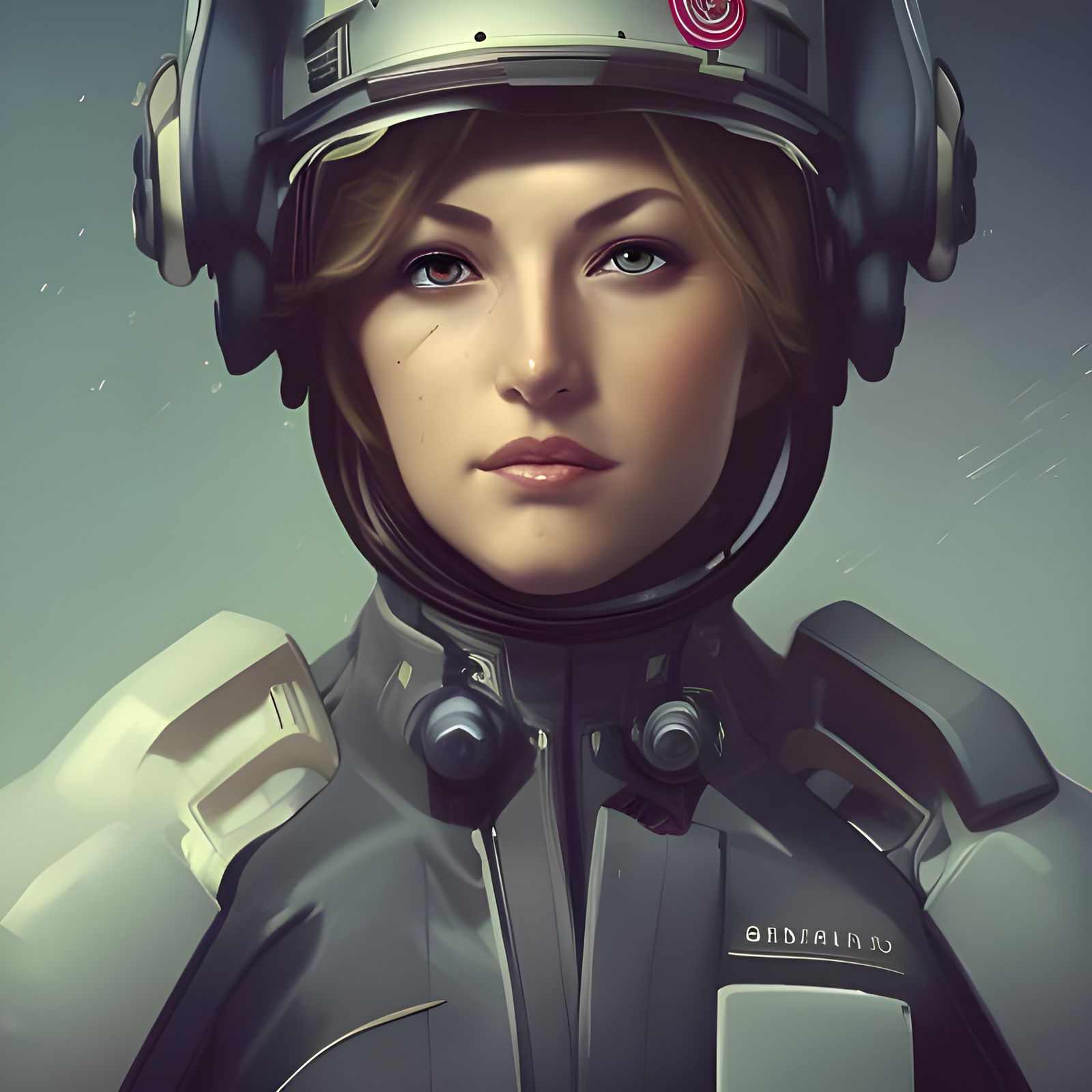 Jolie, captain of the fleet carrier AI Generated Artwork NightCafe