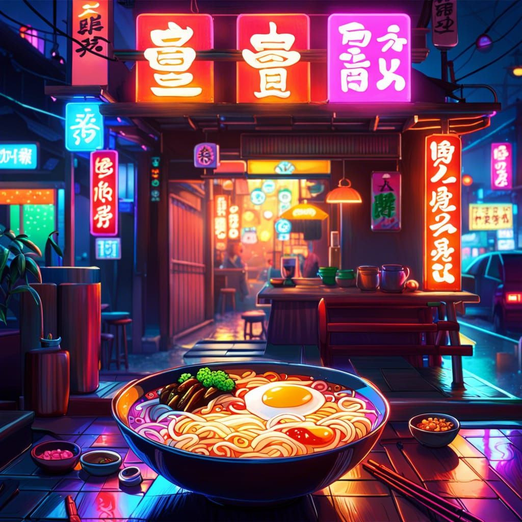 Ramen Street  by @Shelly