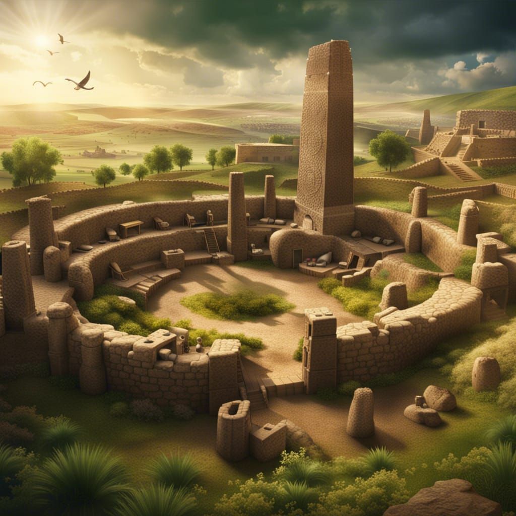 What Göbekli Tepe looked like when it was first built. 