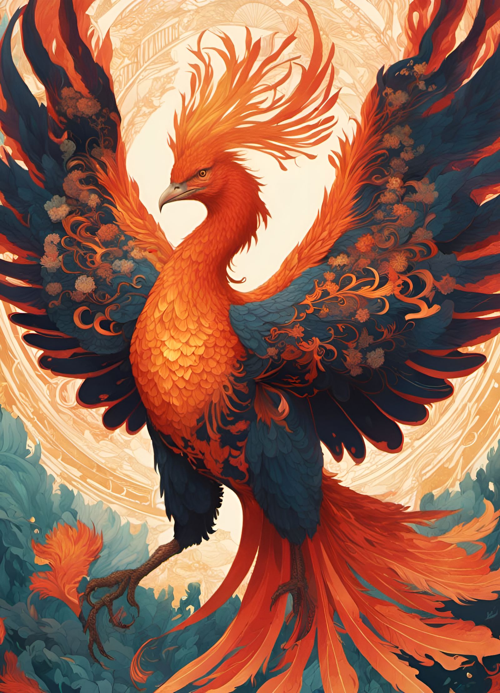 Phoenix Rises - AI Generated Artwork - NightCafe Creator