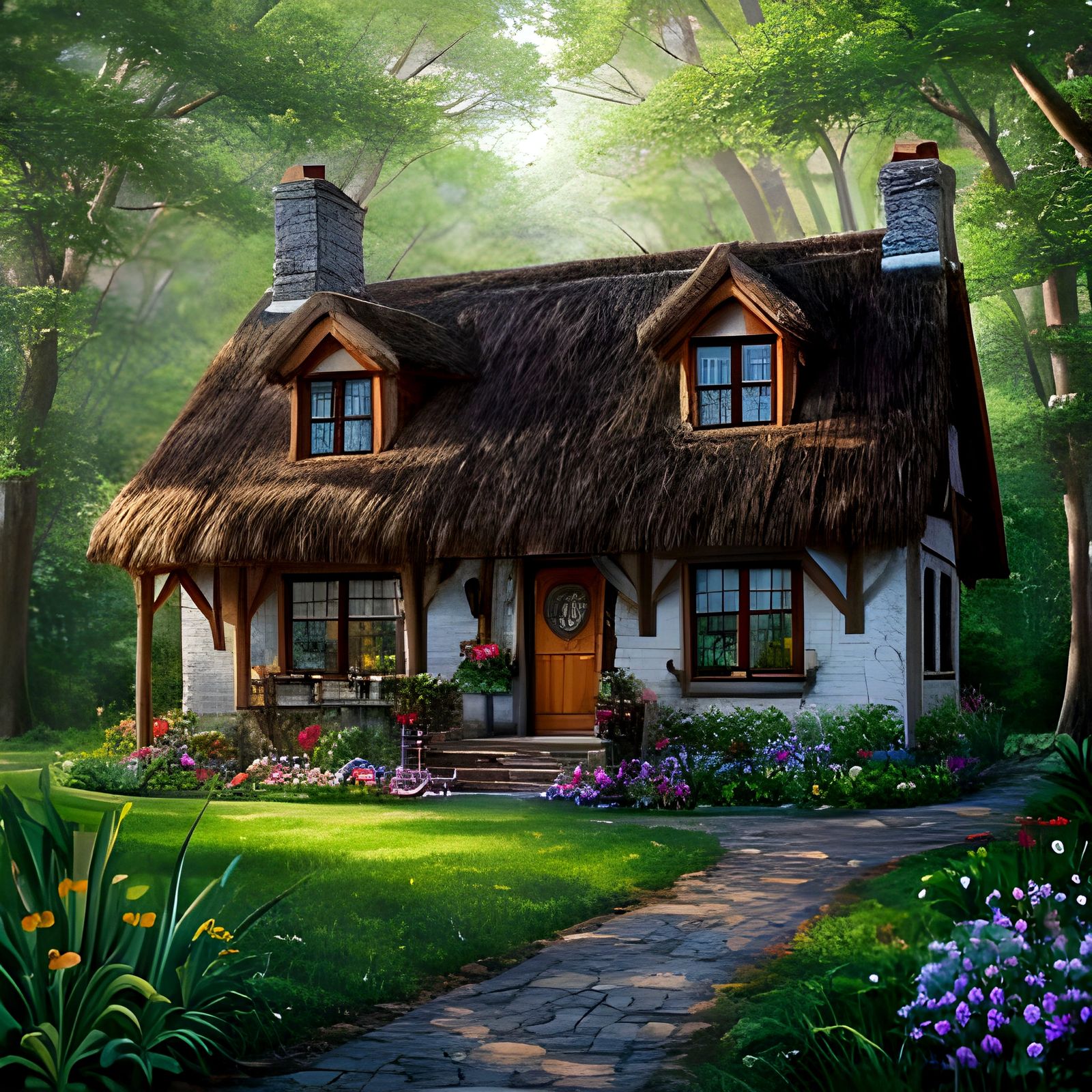 Whimsical Cottage   by @AncientAardvark 