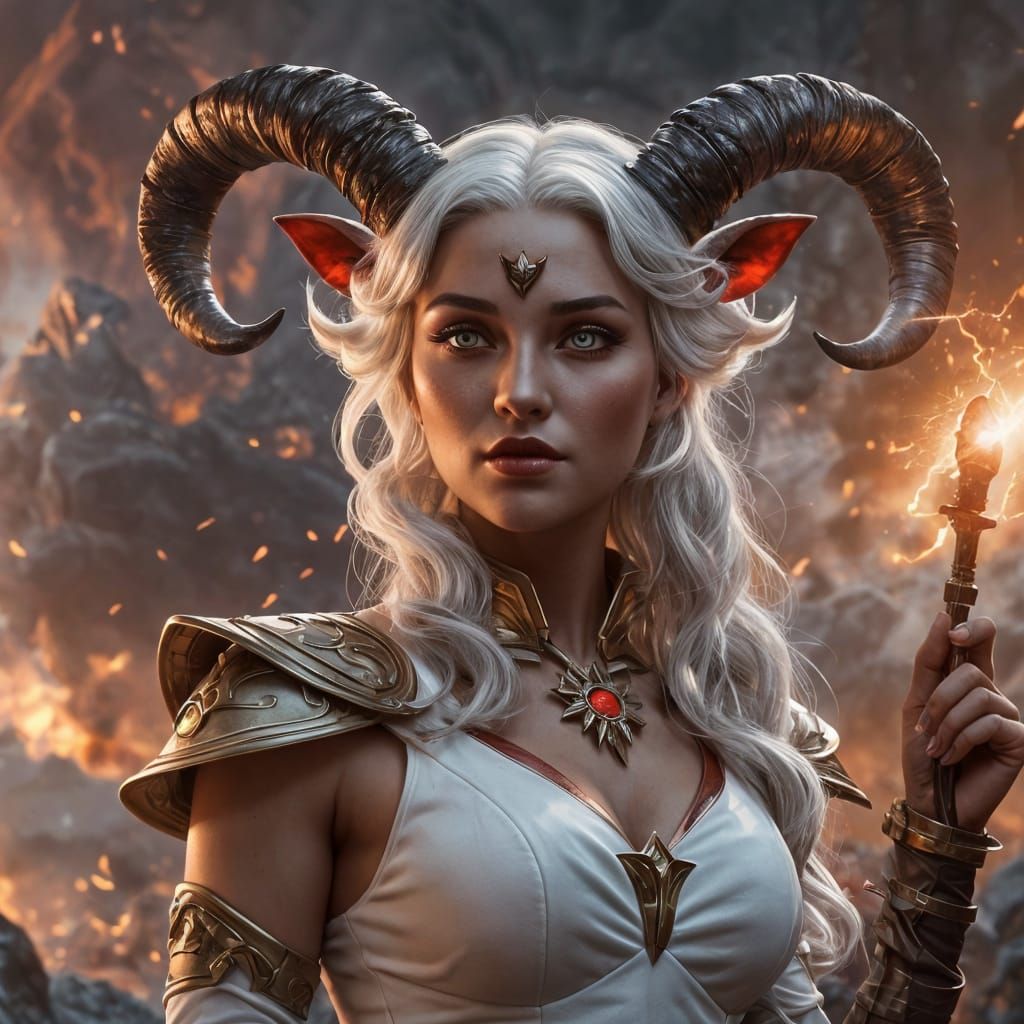 Xarira Joybringer, Priestess of Lliira  by @Marshmallow