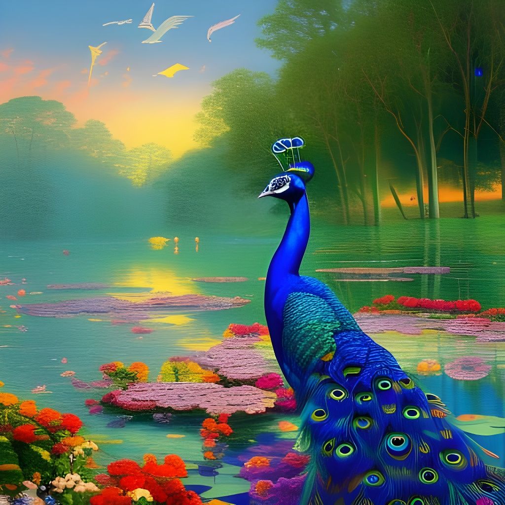 Peacock - AI Generated Artwork - NightCafe Creator