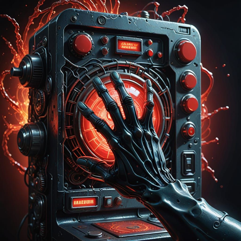 The ominous button   by @AvaEve