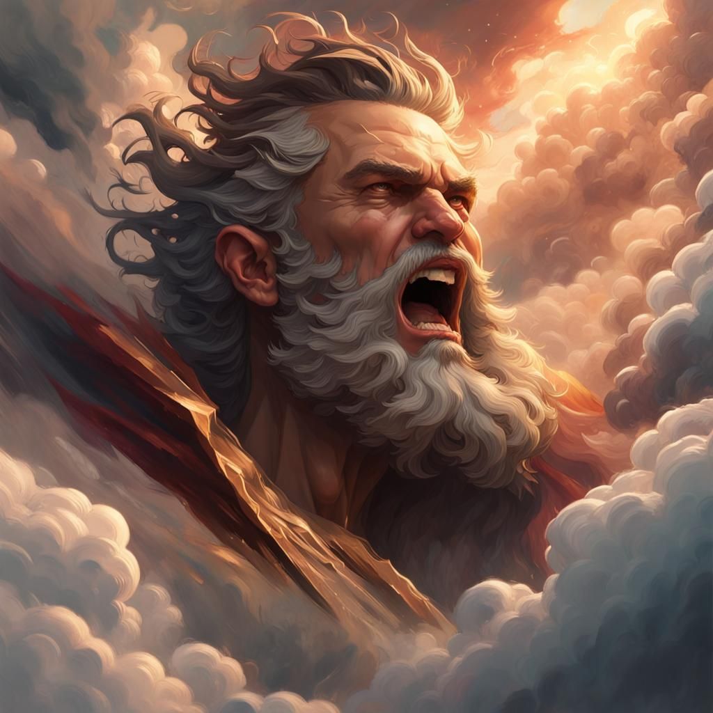 Zeus in the clouds