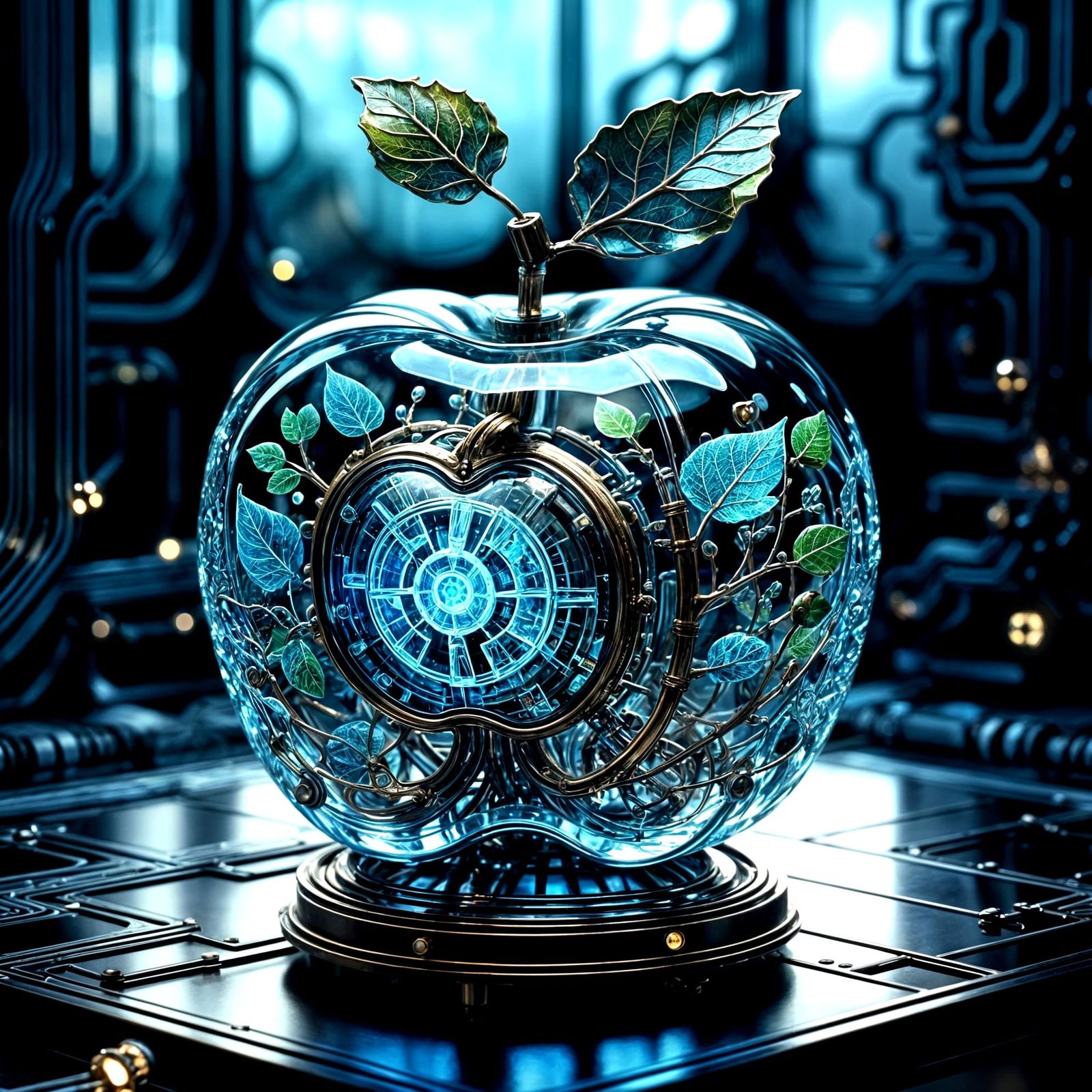 "Apple of the Future": A fusion of beauty and tech  by @Artless