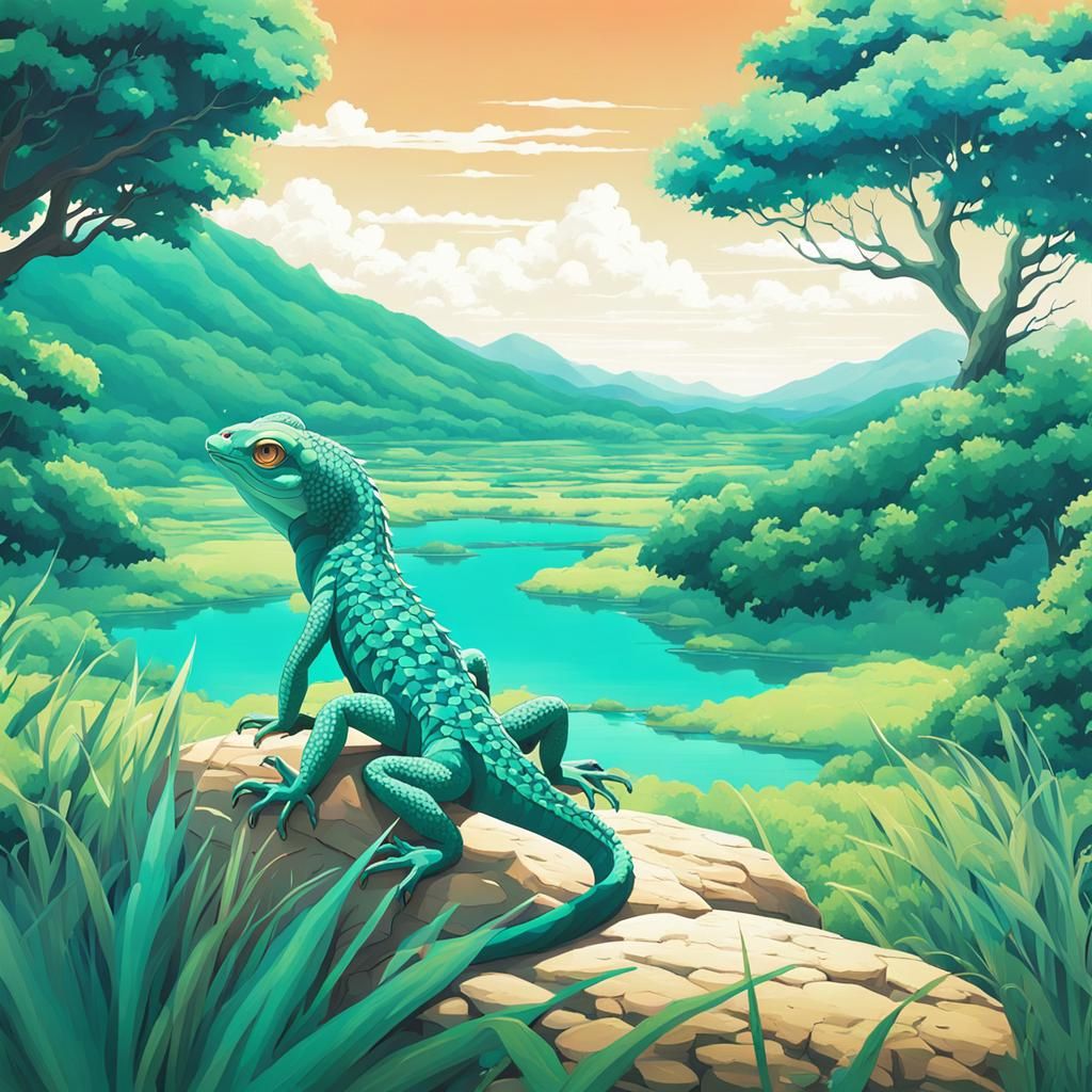 Lizard - AI Generated Artwork - NightCafe Creator