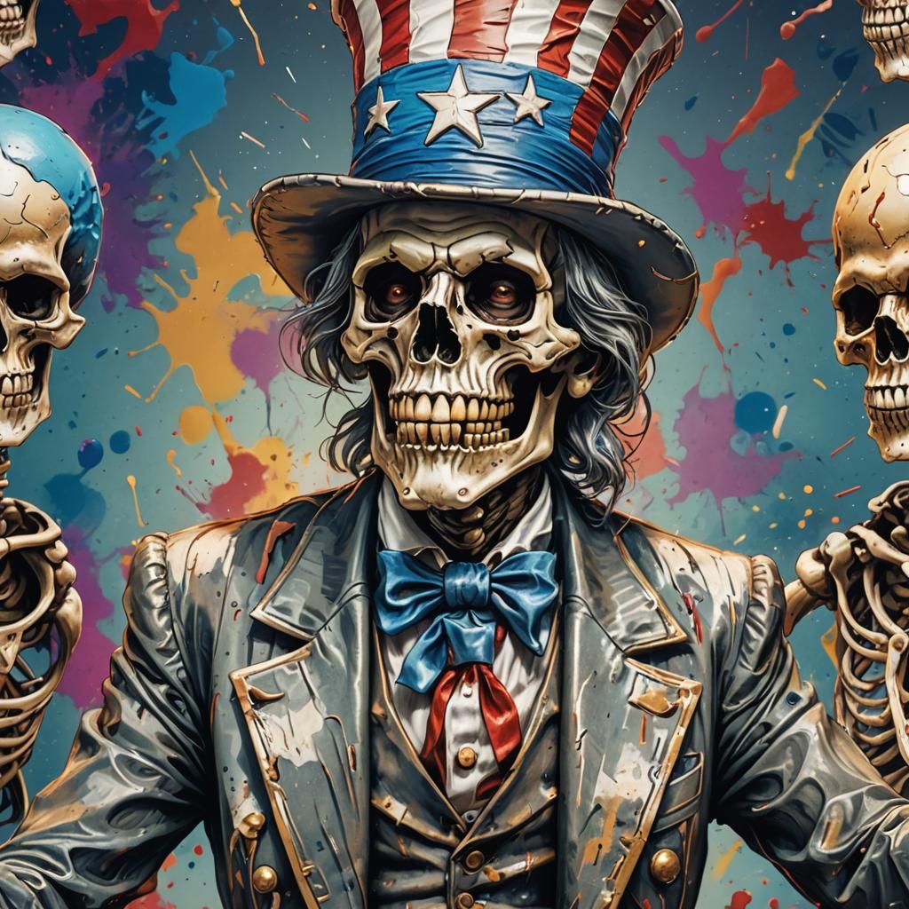 Uncle Sam skeleton