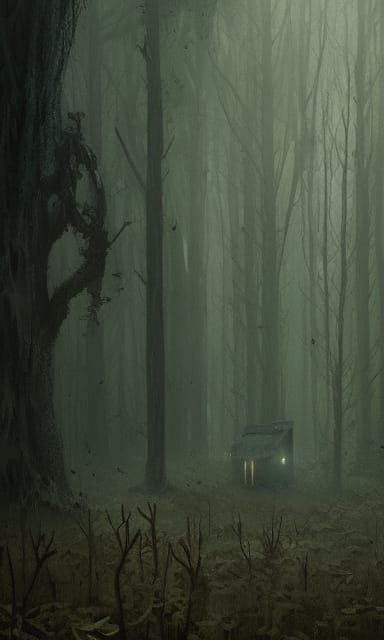 Creepy forest shack