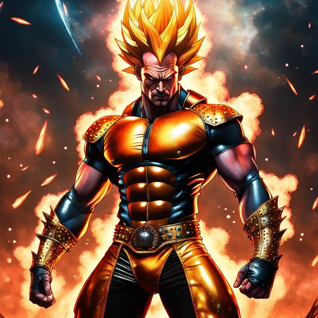 Firey Super Saiyan Hero - AI Generated Artwork - NightCafe Creator