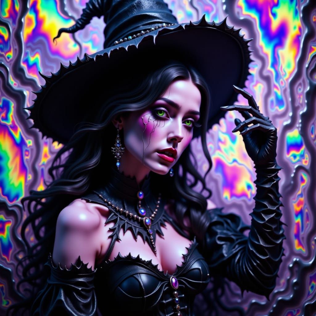 Holographic Vaporwave Glitch Victorian Young Beauty Portrait Goth Glam, ethereal, Ooze

<lora:DrippyGooey:1.0> 
