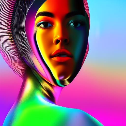 distorted portrait - AI Generated Artwork - NightCafe Creator